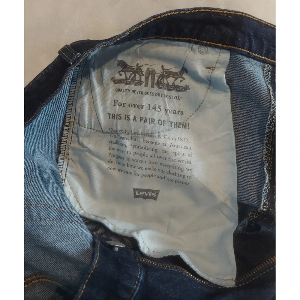 Levis Mens 513 Slim Straight Levis Flex Eco Performance Jeans Size 38/30